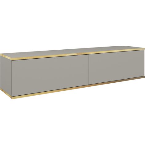 AX LIVING Lowboard TV Orkis 135 cm Modern und Funktional, Grau