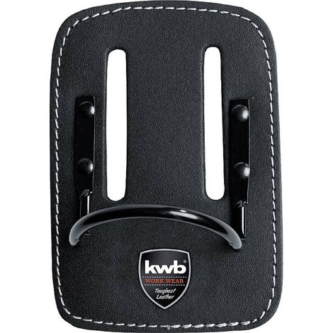 Porte-marteau en cuir, avec étrier fixe en métal, portable à la ceinture avec fentes pour ceinture (1/2)