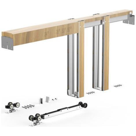 Kit de Contre-châssis pour Porte Coulissante 61-76 cm de Largeur (1/5)