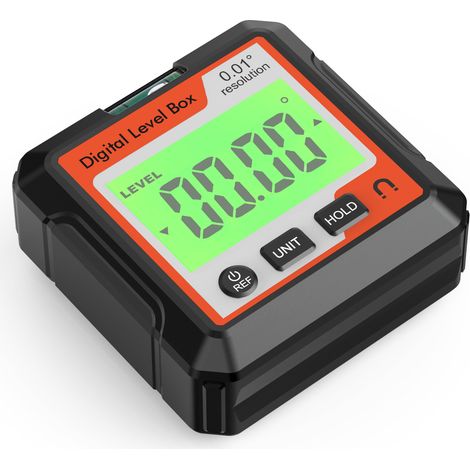 Outil de mesure d'angle numérique, niveau électronique avec niveau à bulle LCD et base magnétique pour le travail du bois et la construction. (1/5)