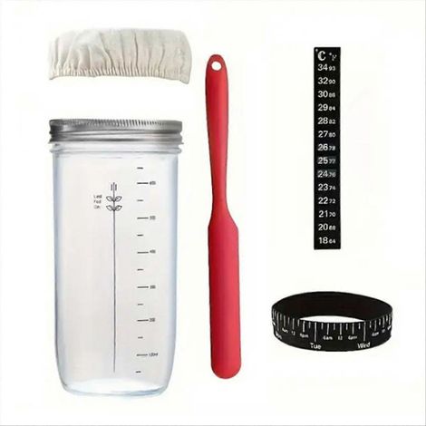 Pain fermentation bocal en verre Sour pâte bocal pain cuisson petit (1/5)