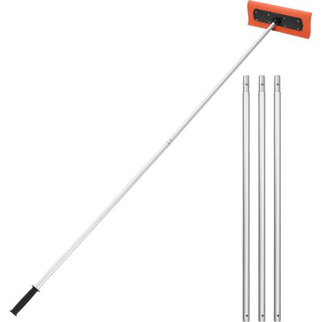 Mophorn Rastrillo para Nieve de Techo 225 - 562 cm con Raspador de 450 mm, Herramienta para Retirar Nieve, Mango Antideslizante, Protector de Techo con Ruedas para Hojas y Residuos (1/5)