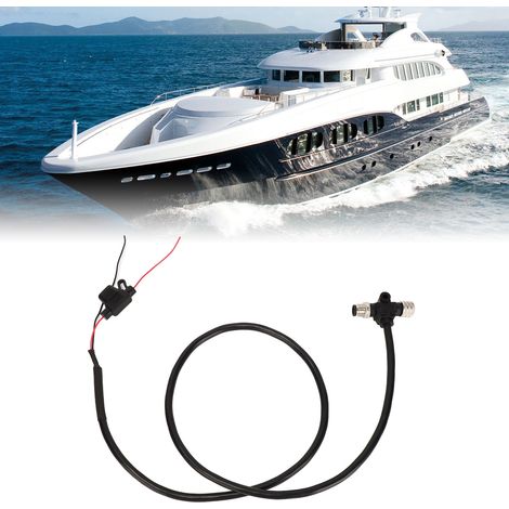 NMEA 2000 Typ T Kabel mit 3A Sicherung, 1M, kompatibel mit Lowrance, Simrad, B&G, Navico, Garmin Networks usw. (1/5)