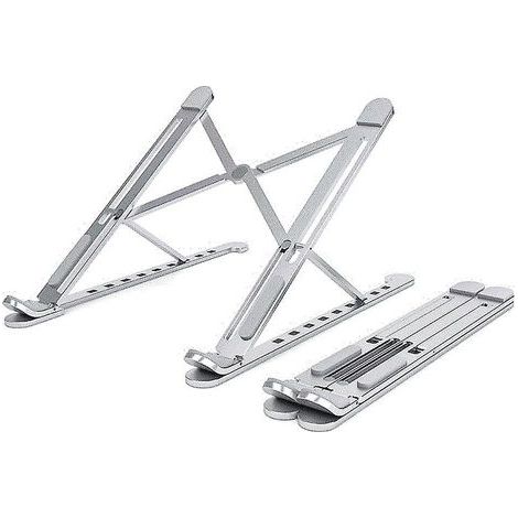 Desktop-Laptopständer aus Aluminium mit Kühlpad, rutschfest und verstellbar. (1/4)