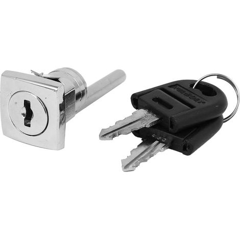 Porte-documents Quadratischer Kopf Eingebetteter Tubulaire Security Cam Lock Argenté avec Goût (1/3)