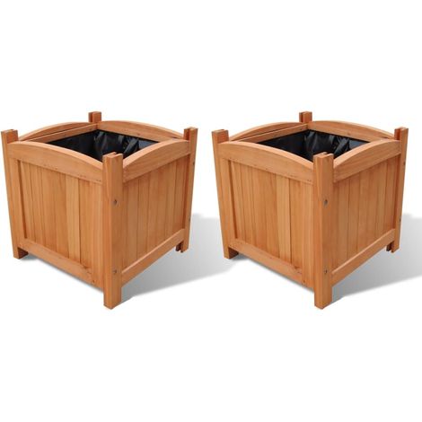 Holz-Hochbeet 30x30x30 cm 2 Stk.
