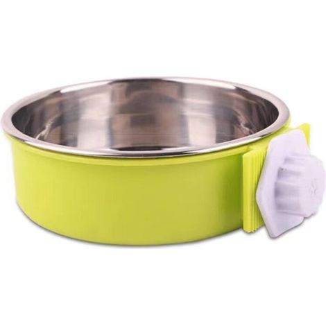 Bol amovible en acier inoxydable pour animaux de compagnie, petit bol d'eau, mangeoire, fournitures pour animaux de compagnie (1/4)