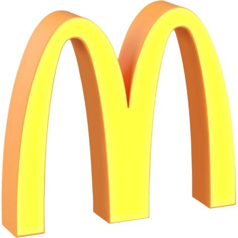Lampe McDonald's, veilleuse sans fil rechargeable, lampe de chevet, jolie décoration, cadeau d'anniversaire (1/5)