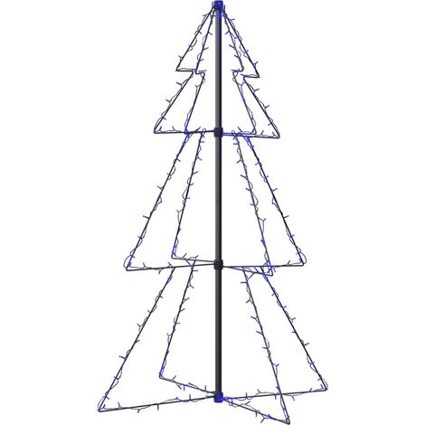 INLIFE Arbre de Noël cône 160 LED d'intérieur/d'extérieur 78x120 cm (1/5)