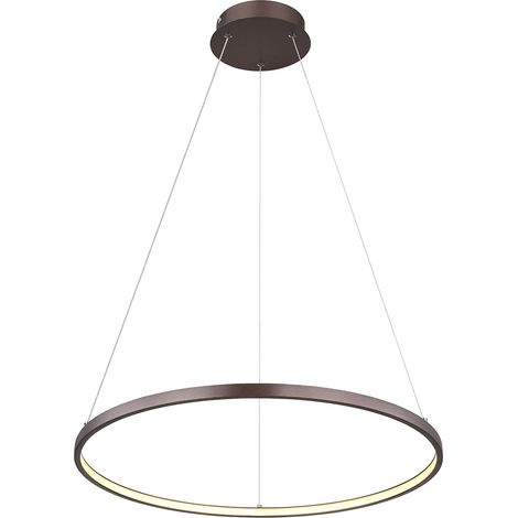 Globo - lámpara colgante - Ralph - marrón - metal - Ø 61cm - LED (1/4)