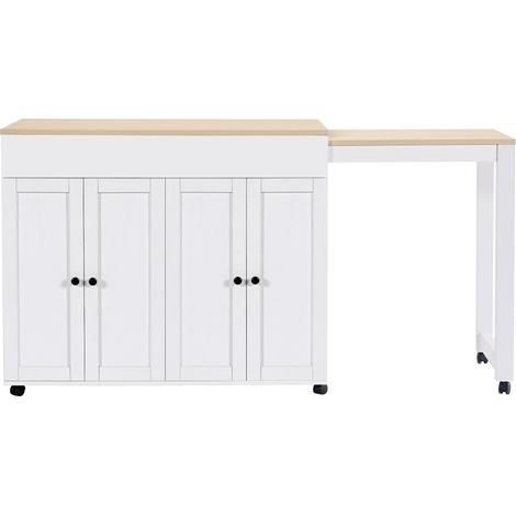 GagaTable bar extensible 117-180 x 50 x 94, 6 cm blanc (1/5)