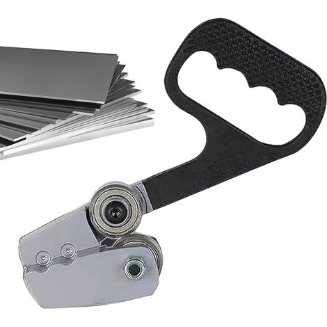 Cisailles à métaux manuelles portables Coupe-Aluminium Cisailles à tôle avec poignée antidérapante pour travaux de découpe et de réparation du cuivre, de l'aluminium, du fer et du (1/5)