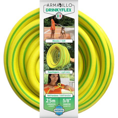 Armadillo Drinky Flex 30 Mètres, Tuyau d'Arrosage de Jardin, Léger Anti-Torsin 22,5 Metres - Tuyau d'Arrosage Extensible Anti Torsion, Eau Jardin Irrigation Pipe (1/5)