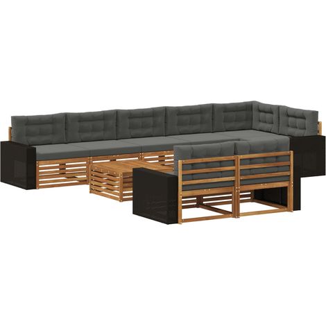 Set di divani da esterno 9 pz vidaXL (1/5)