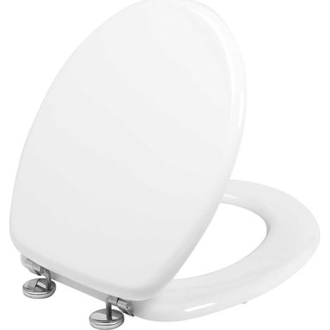 Wirquin Woody Tapa de WC Blanca en Madera Comprimida