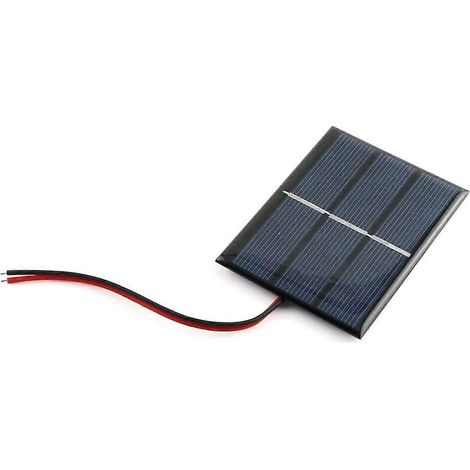 Mini-Kompakt-Solarpanel (1,5 V, 0,65 W, 60 x 80 mm) für DIY-Projekte und kleine Akkuladegeräte mit Kabel (1/5)