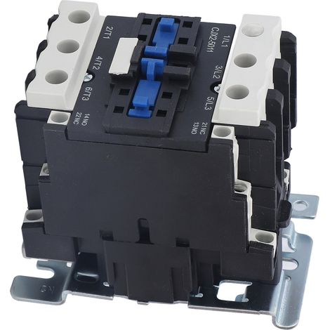Contacteur AC 220V 50A, ignifuge, bonne conductivité, industriel pour distribution électrique, contacteur de puissance fiable. (1/5)