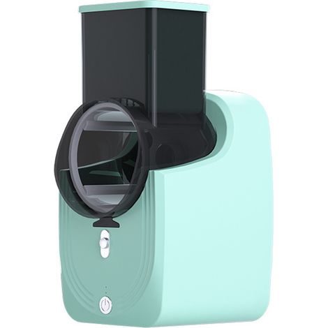 Coupe-légumes électrique multifonction avec grande trémie, rotatif avec 3 lames, modèle enfichable avec interface USB, convient pour (1/5)