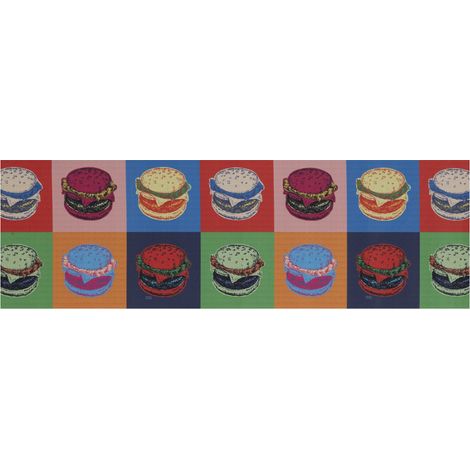 Tappeto Passatoia Cucina Antiscivolo Stampa Digitale Sprinty Disegno Pop Art, misura52x180colorePop Art (1/4)