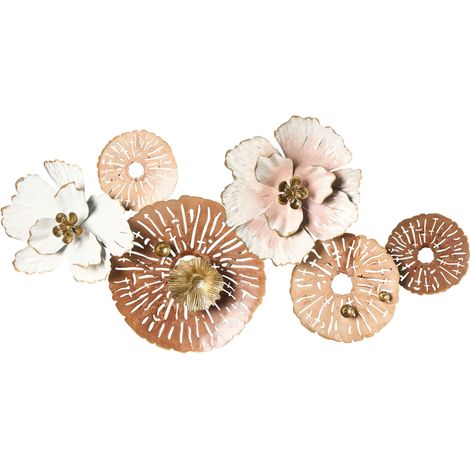 Wandobjekt Blume GADOLINIUM Metall 45 cm Bunt