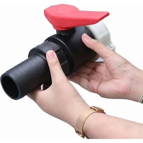 Adaptateur Tuyau de Réservoir IBC 60mm à 50mm, Raccord Tuyau Arrosage pour Connecteur de Valve (1/4)
