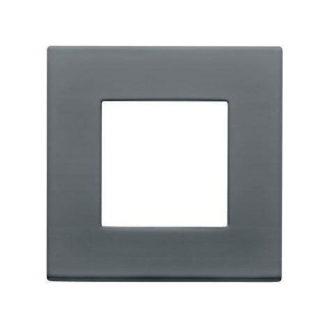 PLAQUE DAHLIA 1 POSTE GRIS FONCE GEWISS GW35901AD