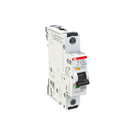 S300P-Disjoncteur 1P-32A-Courbe K-Pdc 20000A-230VAC 25kA-60VDC 25kA-1 module 2CDS381001R0537 ABB A908003