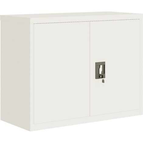 Maison Exclusive - Armadio Classificatore Bianco 90x40x70 cm in Acciaio