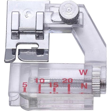Pied-de-biche portable pour reliure de biais, pour machines à coudre domestiques-4.00X3.80X0.80CM (1/3)