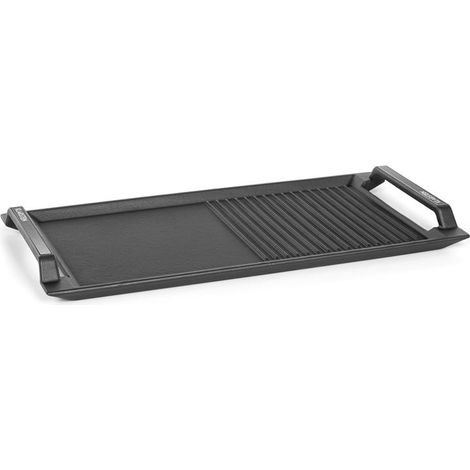 Klarstein Delicatessa Grill Pan Plaque accessoire table à induction Flex - noir (1/5)