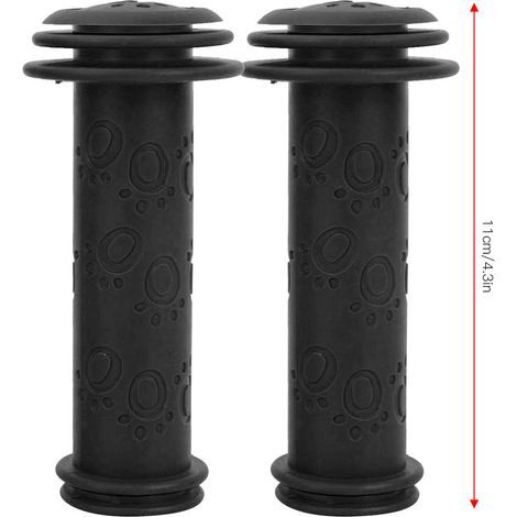 Poignées de guidon antidérapantes pour vélo et trottinette enfants - Noir (1/5)