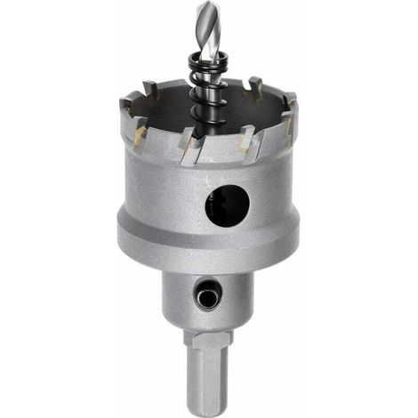 Scie Cloche Carbure Trépan Scie à Trou 42mm TCT pour 5mm Acier Inox Feuille Métal (1/4)