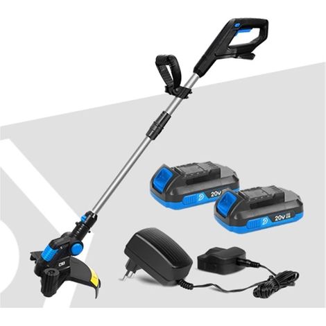 Tondeuse à Gazon électrique 20V Tondeuse à Gazon sans Fil 12in Coupe-chaîne à dégagement Automatique élagage Outils de Jardin Batterie Li-ION (Color : 20V-Coil-Set2, Size : W)