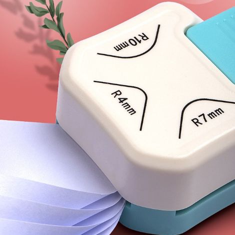 Nuobabai 3-in-1 Eckenschneider: R4 Eckenrunder, R10 Eckenrunder, R7 Abschräger, manuelles Eckenschneider-Werkzeug mit mehreren Winkeln für Karton. (1/5)