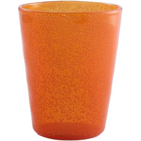Zani Serafino Bicchiere da Acqua Synth in Metacrilato Arancione