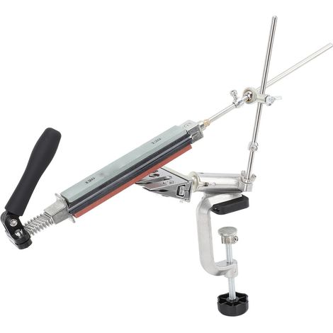 Aiguiseur de couteaux professionnel en acier inoxydable à angle fixe multfonction affûtage de précision rotation basculante kit d'aiguisation (1/5)