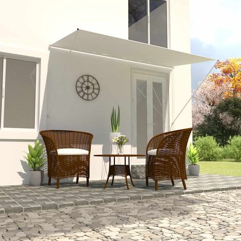 Store banne rétractable 350×150 cm crème