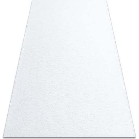 Teppich Antirutsch RUMBA 1950 einfarbig weiß white 200x500 cm