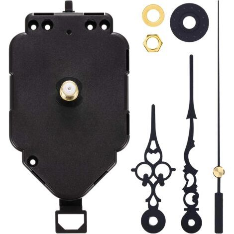 Pendeluhrwerk, DIY-Quarzwerk-Set, Ersatz-Pendeluhrwerk-Mechanismus (0,9 Zoll Schaftlänge)
