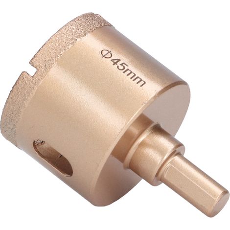 Foret diamanté scie cloche 45 mm pour granit, marbre et céramique (1/5)