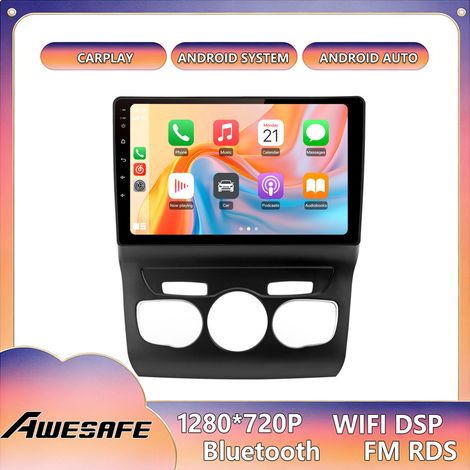 AWESAFE Autoradio Android 13 für Citroën C4 C4L DS4 (2013–2017) 6GB+128GB 10'' Touchscreen CarPlay Android Auto GPS WiFi