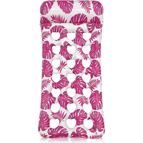 Hamac flottant pour piscine, hamac flottant avec oreiller, lit flottant gonflable 4 en 1, hamac flottant portatif, rose (1/5)