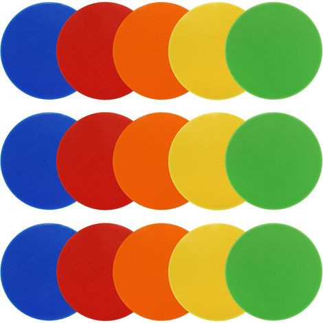 9 Inch Spot Markers, 30pcs Agile Points Flat Floor Spot Markers PVC Non-Slip Sports Points Flat Field Cones for Football Speed Agile Training (1/5)