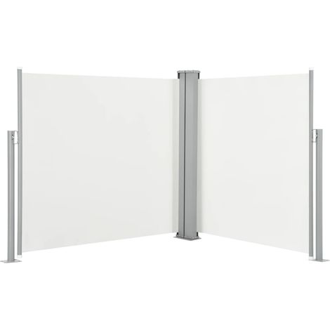 vidaXL Tenda da Sole Laterale Retrattile Crema 100x600 cm