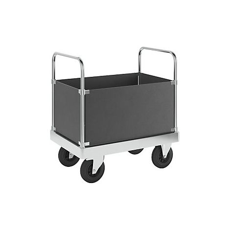 Kongamek Carrello a pianale zincato JUMBO con 4 sponde (1/3)