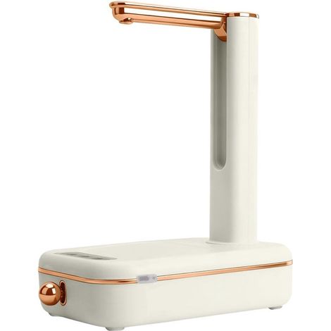 Elektrischer Wasserspender, Wasserflaschenpumpe, USB-Ladefunktion, automatische Trinkwasserpumpe, Camping, Schule, Büro, Zuhause (weiß)