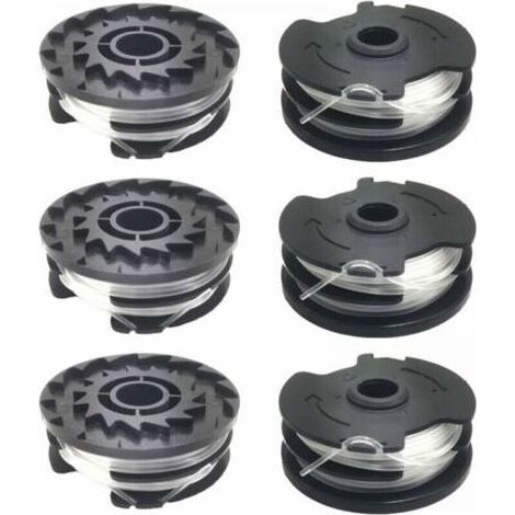Lot de 6 bobines de fil de rechange pour coupe-bordure Black et Decker DF-065, Ø 1,65mm, Longueur 11,76m, 6 Bobine Fil Coupe Bordure (1/4)