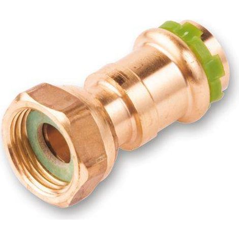Kupfer Pressfitting Sudo-Press Übergangsverschraubung Innengewinde flachdichend 15 mm -1/2" Kontur V DVGW