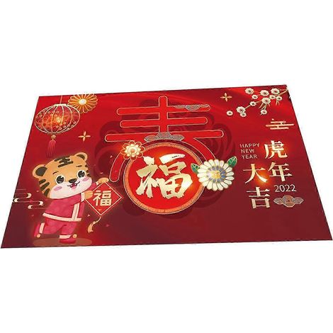 Tapis d'entrée en polyester, tapis de bain antidérapant pour salle de bain, décoration de fête-Spring (1/5)