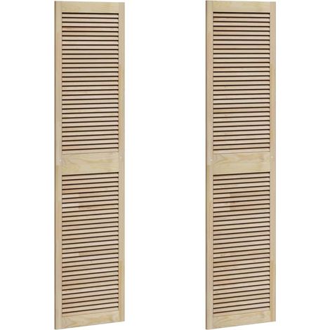 Maison Exclusive - Porta per Armadio con porta 2 pcs Naturale 201 x 2,1 x 49,5 cm